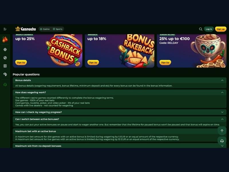 Three player profiles and bonus strategy at Casinacho Casino Nacho Casino for new Canadian players